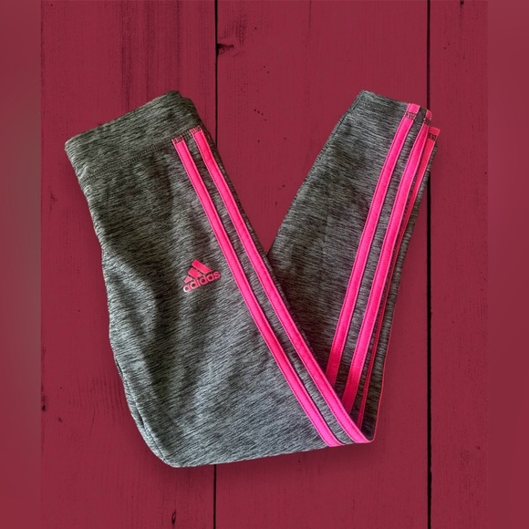 Adidas Girls XS (6/6X) Active Legging Pants 3-Stripes - Picture 5 of 6